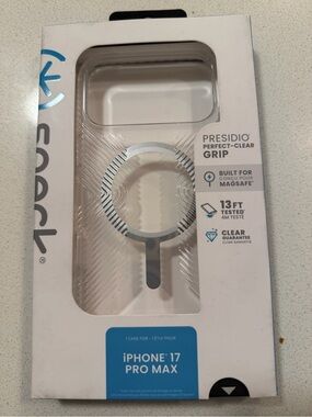 speck Presidio Perfect-Clear Grip Clear Case for iPhone 17 Pro Max - Clear